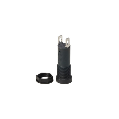 Schurter 10A Panel Mount Fuse Holder for 5 x 20mm Fuse, 1P, 250V ac