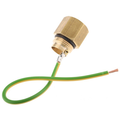 MK Electric Earthing Lead Adapter Brass