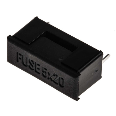 RS PRO 6.3A PCB Mount Fuse Holder for 5 x 20mm Fuse, 250V ac