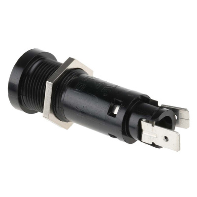 Schurter 10A Panel Mount Fuse Holder for 6.3 x 32mm Fuse, 1P, 600V ac