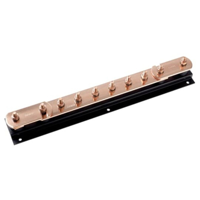 WJ Furse Copper Earth Bar L. 475mm x W. 90mm x H. 96mm 6 Ways