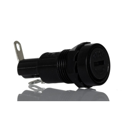 RS PRO 10A Panel Mount Fuse Holder for 5 x 20mm Fuse, 250V ac