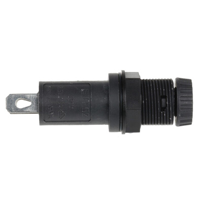 Schurter 16A Panel Mount Fuse Holder for 5 x 20mm Fuse, 1P, 250V ac