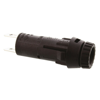 Schurter 16A Panel Mount Fuse Holder for 5 x 20mm Fuse, 1P, 250V ac