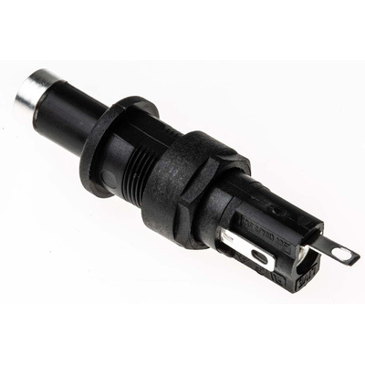 Bulgin 10A Panel Mount Fuse Holder for 5 x 20mm Fuse, 1P, 250V ac