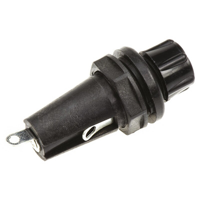 Bulgin 6.3A Panel Mount Fuse Holder for 5 x 20mm Fuse, 1P, 250V ac