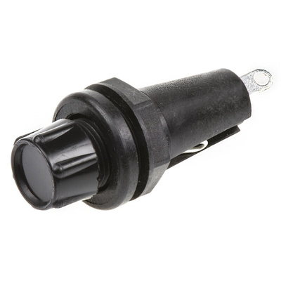 Bulgin 6.3A Panel Mount Fuse Holder for 5 x 20mm Fuse, 1P, 250V ac