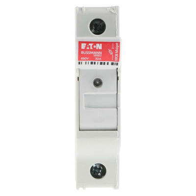 Eaton 32A Rail Mount Fuse Holder for 10 x 38mm Fuse, 1P, 690V ac