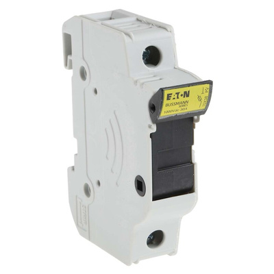 Eaton 30A Rail Mount Fuse Holder for 10 x 38mm Fuse, 1P, 1kV