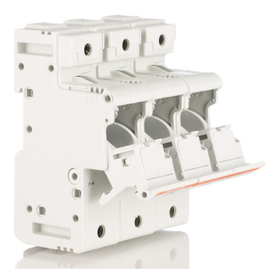 Mersen 125A Rail Mount Fuse Holder for 22 x 58mm Fuse, 3P, 690V ac