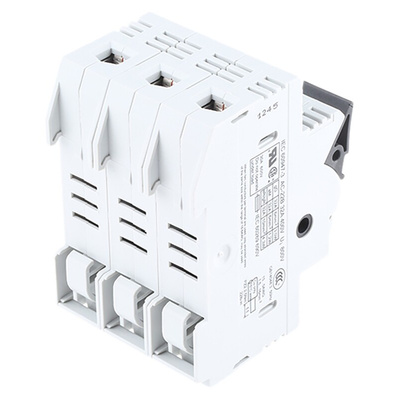 Siemens 32A Rail Mount Fuse Holder for 10 x 38mm Fuse, 3P, 690V ac