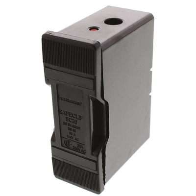 Eaton 20A Rail Mount Fuse Holder for E1 Fuse, 1P, 550V ac