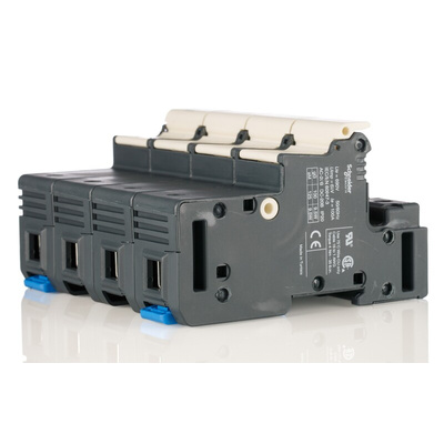 Schneider Electric 125A Rail Mount Fuse Holder for 22 x 58mm Fuse, 3P+N, 690V ac