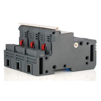 Schneider Electric 125A Rail Mount Fuse Holder for 22 x 58mm Fuse, 3P, 690V ac