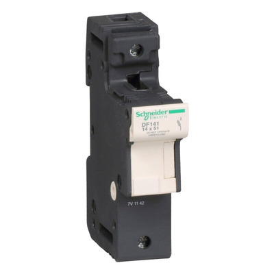 Schneider Electric 50A Rail Mount Fuse Holder for 14 x 51mm Fuse, 1P, 690V ac