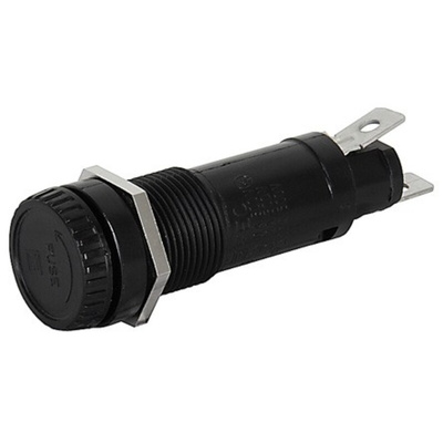 Schurter 10A Panel Mount Fuse Holder for 6.3 x 32mm Fuse, 1P, 600V ac