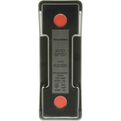 Eaton 100A Rail Mount Fuse Holder for A4 Fuse, 1P, 690V ac