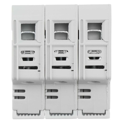 Eaton 30A Rail Mount Fuse Holder for 10 x 38mm Fuse, 3P, 600V ac