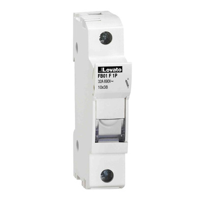 Lovato 32A Rail Mount Fuse Holder, 1P, 690V ac