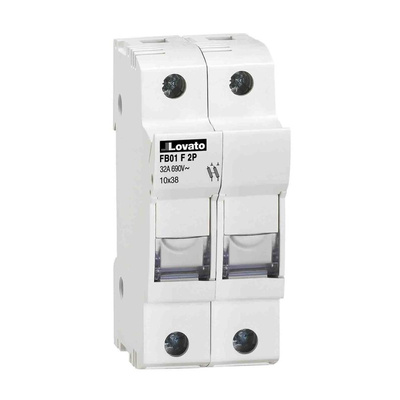 Lovato 32A Rail Mount Fuse Holder, 2P, 690V ac