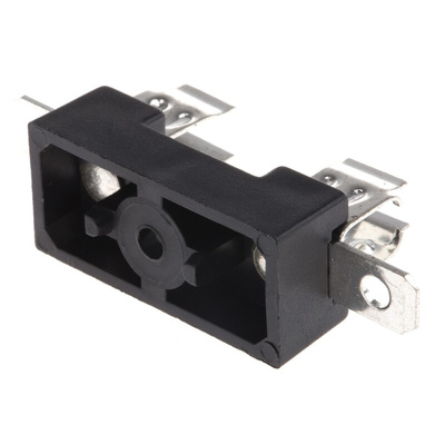 Bulgin 13A Base Mount Fuse Holder for 6.3 x 25mm Fuse, 250V ac