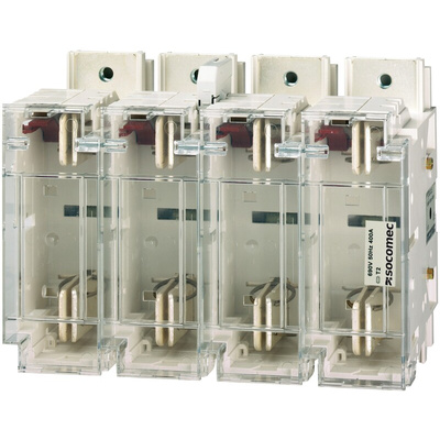 Socomec 160A Rail Mount Fuse Holder for 0 Fuse, 3P, 690V