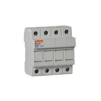 Lovato 32A Fuse Holder for 10 x 38mm Fuse, 3P, 690V ac