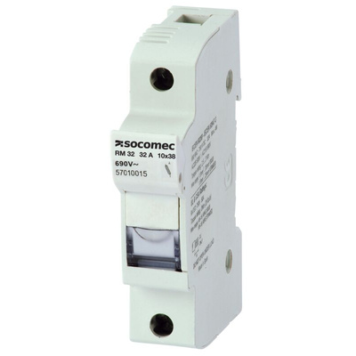 Socomec 32A Fuse Holder for 10 x 38mm Fuse, 1P
