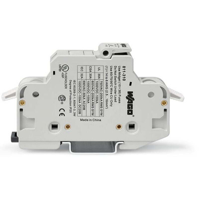 Wago 32A Fuse Holder for 10 x 38mm Fuse, 1P, 750V ac