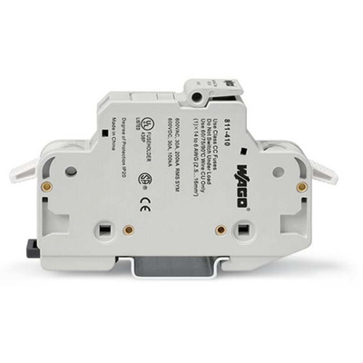 Wago 30A Fuse Holder for 10 x 38mm Fuse, 1P, 600V ac