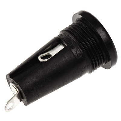 Bulgin 6.3A Panel Mount Fuse Holder for 5 x 20mm Fuse, 1P, 250V ac