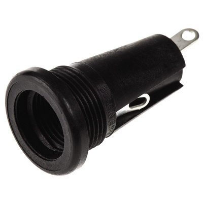 Bulgin 6.3A Panel Mount Fuse Holder for 5 x 20mm Fuse, 1P, 250V ac