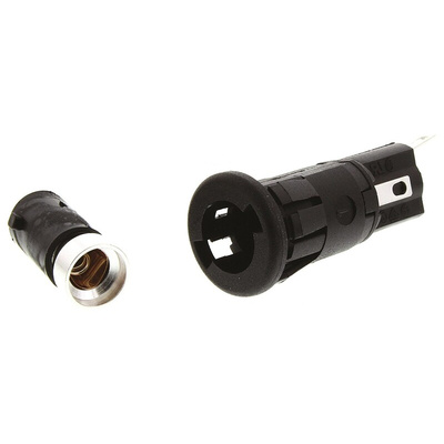 Bulgin 10A Panel Mount Fuse Holder for 5 x 20mm Fuse, 1P, 250V ac