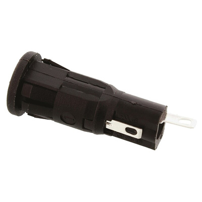 Bulgin 10A Panel Mount Fuse Holder for 5 x 20mm Fuse, 1P, 250V ac