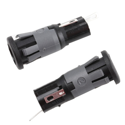 Bulgin 10A Panel Mount Fuse Holder for 5 x 20mm Fuse, 1P, 250V ac