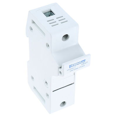 Mersen 30A Rail Mount Fuse Holder for 22 x 58mm Fuse, 1P, 600V ac