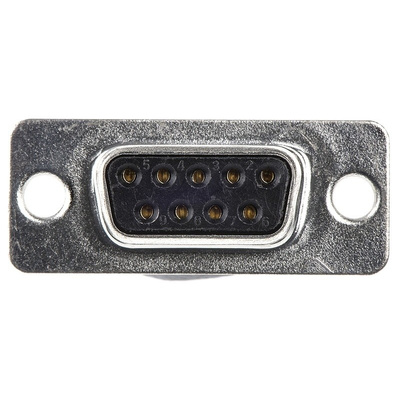 Amphenol 9 Way Cable Mount D-sub Connector Socket, 2.74mm Pitch