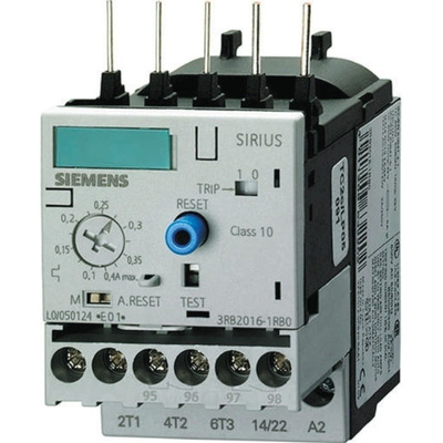 Siemens Overload Relay - 1NO/1NC, 12.5 → 50 A F.L.C, 80 A Contact Rating, 22 kW, 3P