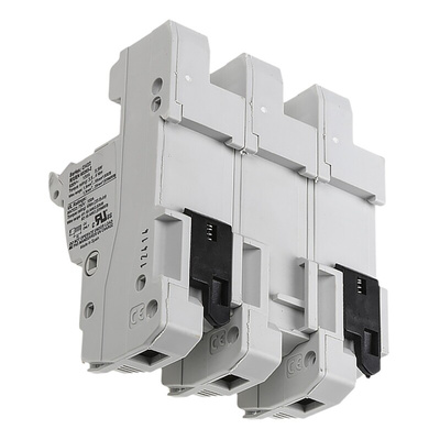 Eaton 100A Rail Mount Fuse Holder for 22 x 58mm Fuse, 3P, 690V ac