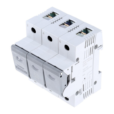 Mersen 63A Bottle Fuse Holder, 3P, 400V ac