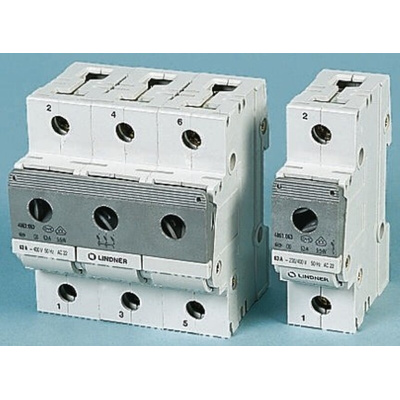 Mersen 63A Bottle Fuse Holder, 3P+N, 400V ac
