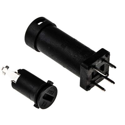 Schurter 16A PCB Mount Fuse Holder for 5 x 20mm Fuse, 1P, 250V ac