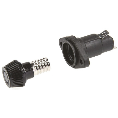 Littelfuse 30A Panel Mount Fuse Holder for 10 x 38mm Fuse, 600V ac