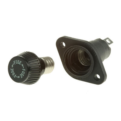 Littelfuse 20A Panel Mount Fuse Holder for 10 x 38mm Fuse, 600V ac