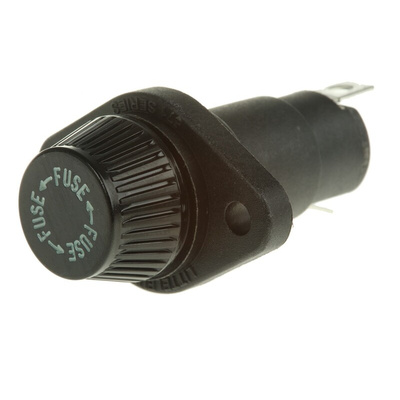 Littelfuse 20A Panel Mount Fuse Holder for 10 x 38mm Fuse, 600V ac