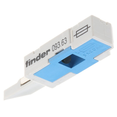 Finder 6A Rail Mount Fuse Holder for 5 x 20mm Fuse, 1P, 250V ac