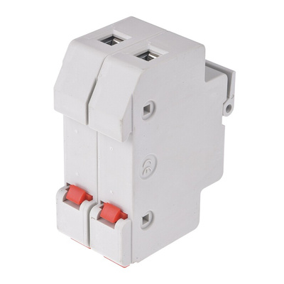 Littelfuse 30A Rail Mount Fuse Holder for 10 x 38mm Fuse, 2P, 1kV