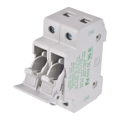 Littelfuse 30A Rail Mount Fuse Holder for 10 x 38mm Fuse, 2P, 1kV