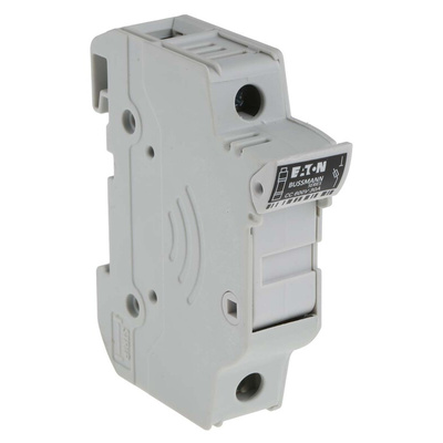 Eaton 30A Rail Mount Fuse Holder for 10 x 38mm Fuse, 1P, 600V ac