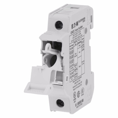 Eaton 30A Rail Mount Fuse Holder for 10 x 38mm Fuse, 1P, 600V ac